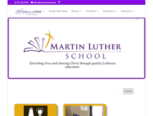 Tablet Screenshot of lutherschools.org